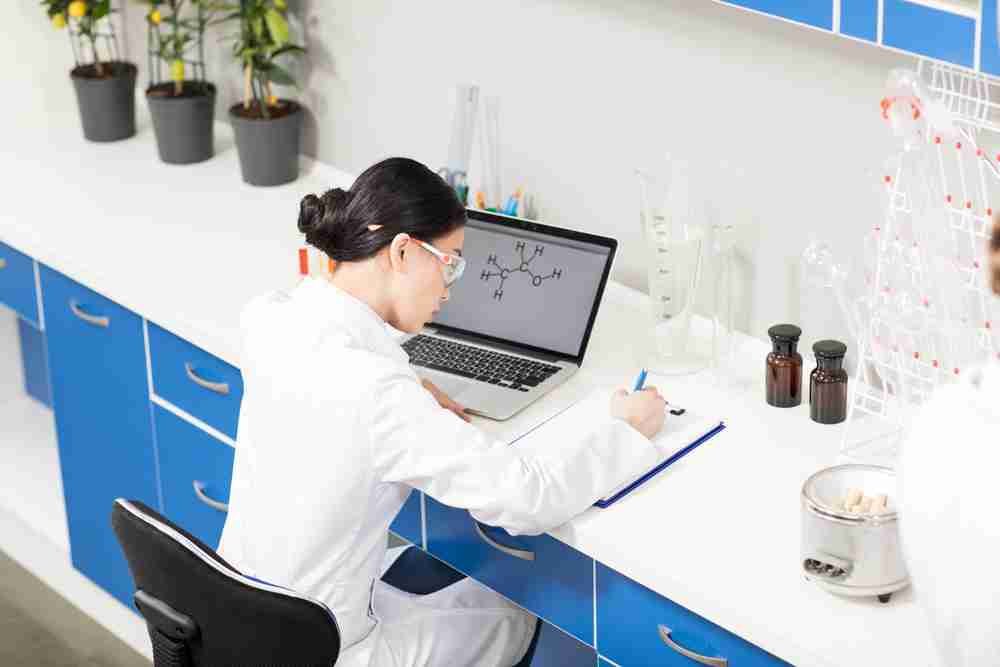 Technician working in a lab.